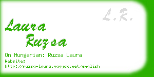 laura ruzsa business card